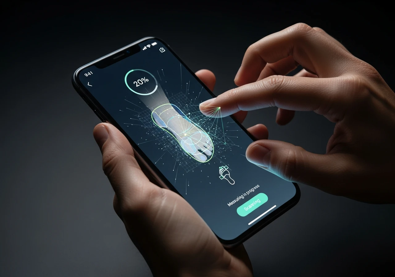 Step scan - custom insoles