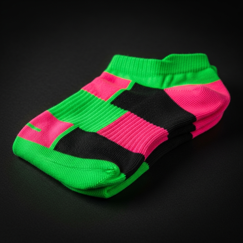 neon pop sock - neon pop ankle