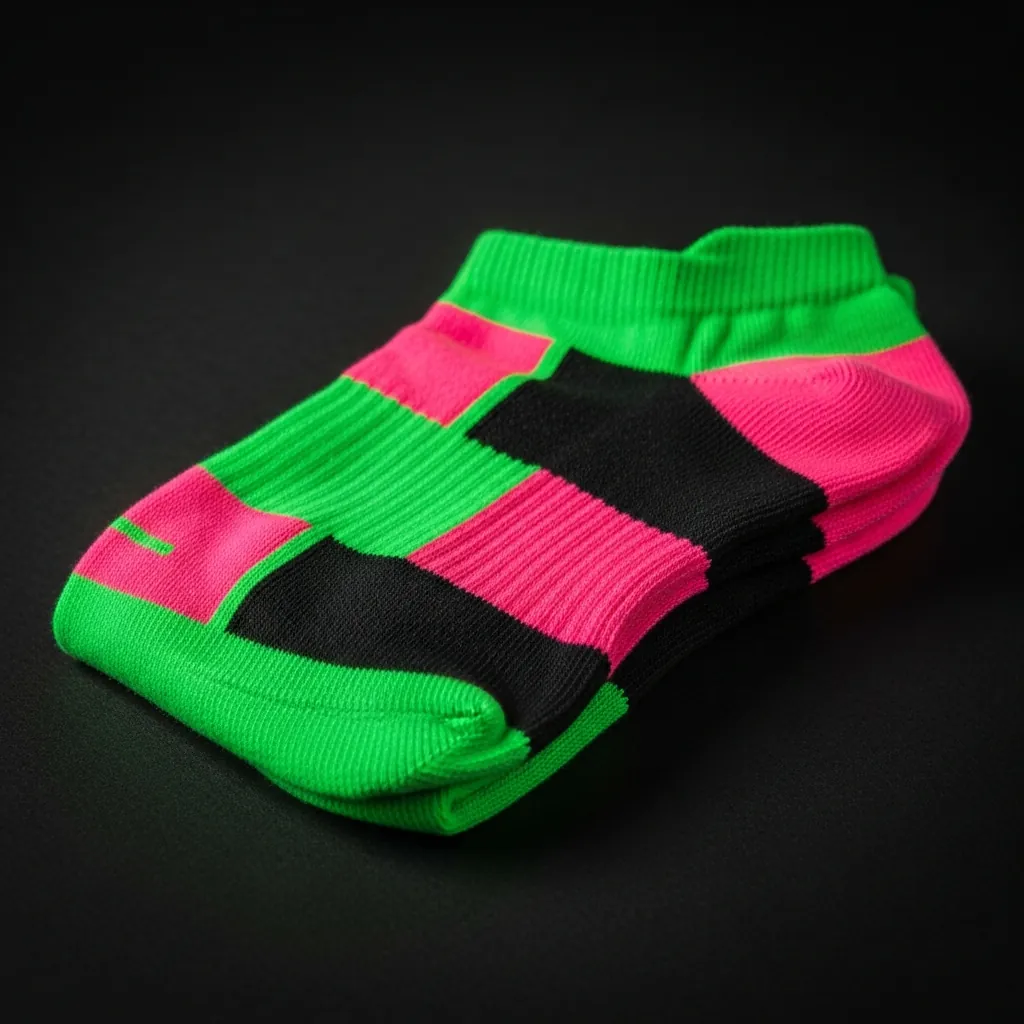 neon pop sock - neon pop ankle